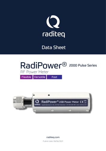 Data Sheet - RadiPower Pulse - Power Meters