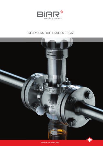 PRÉLEVEURS POUR LIQUIDES ET GAZ