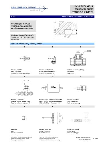 Vent hole connexion