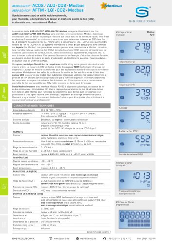 ACO2 ⁄ ALQ - CO2 - Modbus AFTM - (LQ) - CO2 - Modbus