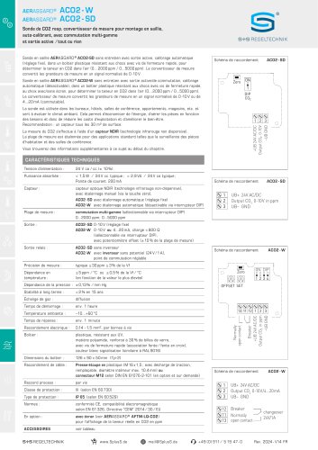 AERASGARD® ACO2 - W AERASGARD® ACO2 - SD