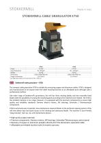 STOKKERMILL CABLE GRANULATOR K750