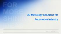 3D Metrology Solutions for Automotive Industry