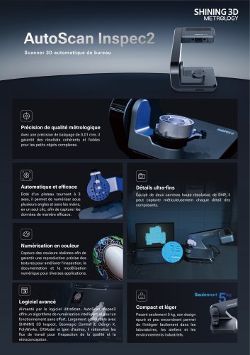 AutoScan Inspec2 | Scanner 3D automatique de bureau