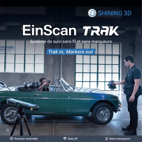 EinScan Trak | Système de suivi sans fil et sans marqueurs