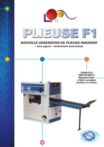 Plieuse automatique sans pignon F1