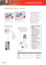 Équipements de contrôle et de protection des pompes - 8