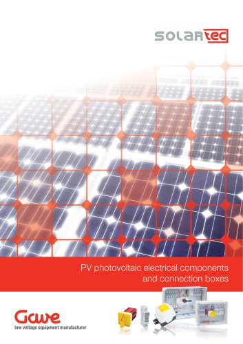 PV photovoltaic electrical components and connection boxes