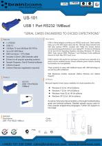 US-101 1 Port RS232 USB to Serial Adapter