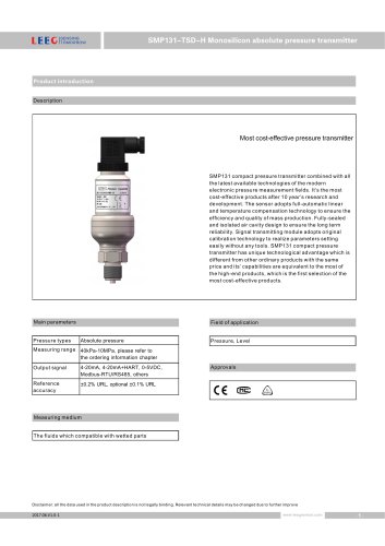 SMP131-TSD-H (AP) pressure sensor