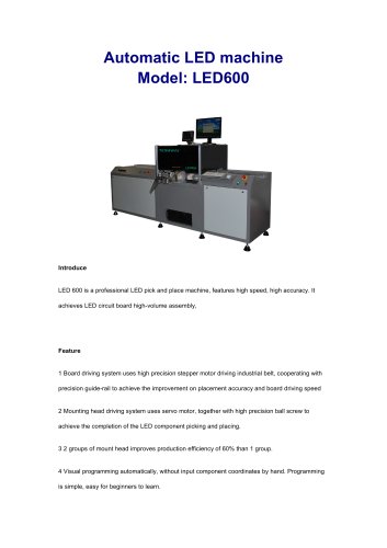 Automatic LED Mounter 2 heads