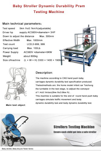 Baby Stroller Dynamic Durability Pram Testing Machine