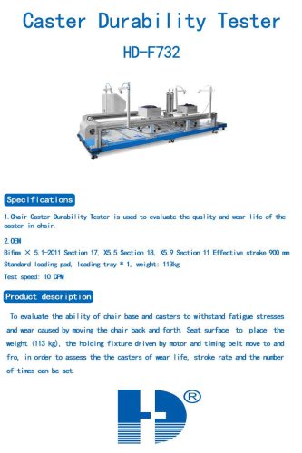 Caster Durability Tester