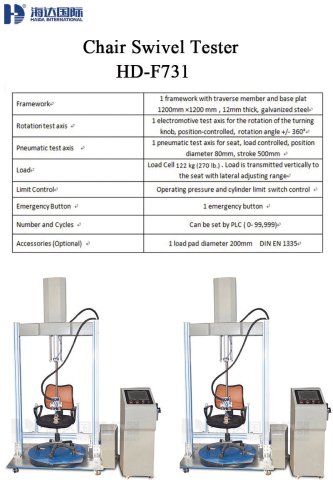 Chair Swivel Tester HD-F731