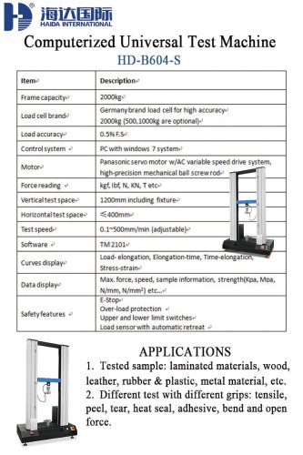 Computerized Universal Test Machine HD-B604-S