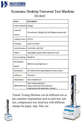 Economic Desktop Universal Test Machine