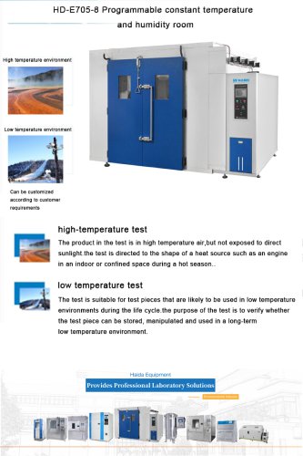 Programmable constant temperature and humidity room