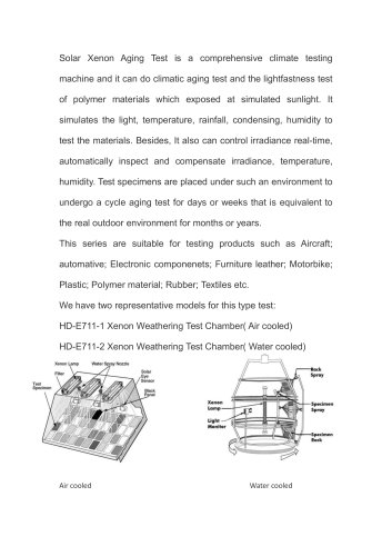 Solar Xenon Aging Test