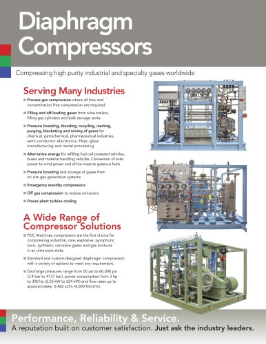 Diaphragm Compressors Fuel Cell