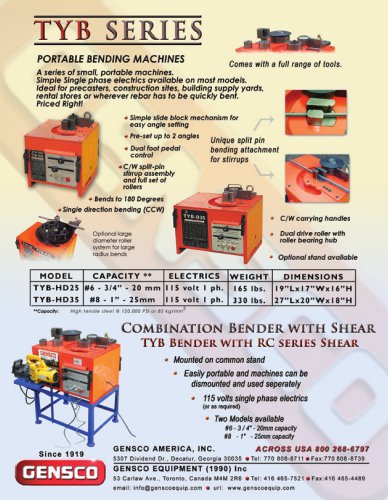 TYB and RC series brochure