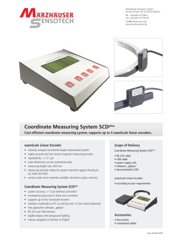 Coordinate Measuring System SCDplus