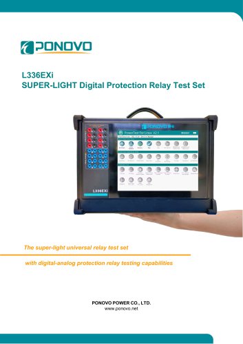 L336EXi SUPER-LIGHT Digital Protection Relay Test Set