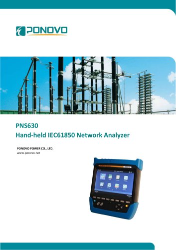 PNS630 Hand‐held IEC61850 Network Analyzer