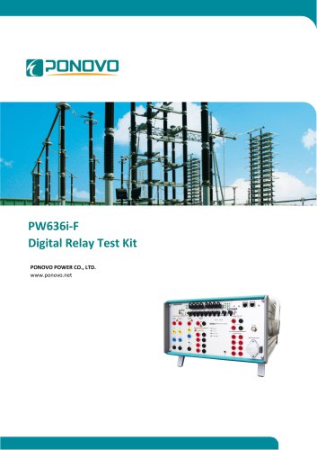 PW636i-F Digital Relay Test Kit