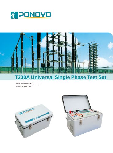 T200A Universal Single Phase Test Set