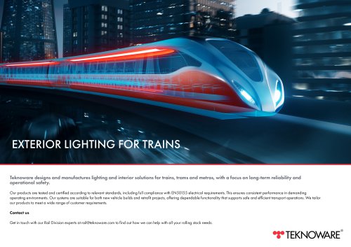 EXTERIOR LIGHTING FOR TRAINS
