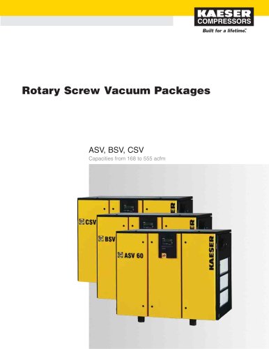 Rotary Screw Vacuum Packages