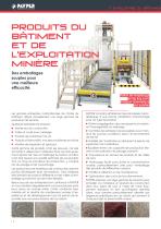 Industrie du bâtiment et de l'explotation minière. Solutions d'ensachage et de palettisation. - 4