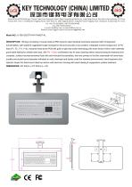 Industrial Membrane Keyboard K-TEK-D527TP-KP-FN-MDT-AL