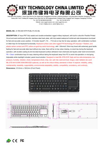 K-TEK-M315TP-FN-BL-FC-KC-ML