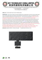 Keyboard with touchpad K-TEK-M315KP-FN-BL-FC-KC-EP+TP85-DML+2K