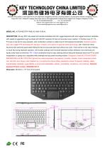  Military Rugged Keyboard K-TEK-M275TP-FN-BL-KC-ANA-151B-AL