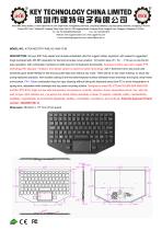 rugged keyboard K-TEK-M275TP-FN-BL-KC-ANA-151B 
