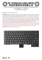 Rugged Keyboard K-TEK-M290-134-FN-BL-FC-KC-DM