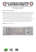 Vandal proof keyboard K-TEK-A19U-OTB-KP-FN-DWP