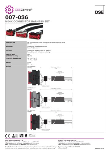 007-036 M64X CONNECTOR HARNESS SET