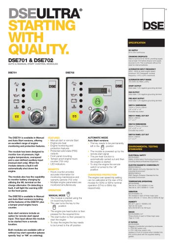 DSE701 & DSE702