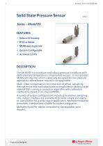 85-Series Solid State Pressure Sensor