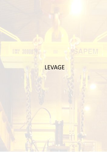 LE CATALOGUE DE LEVAGE