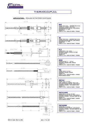 THERMOCOUPLES ,  SONDES