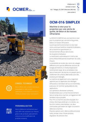 OCM-016 SIMPLEX