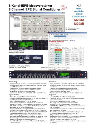 8 Channel IEPE Signal Conditioner