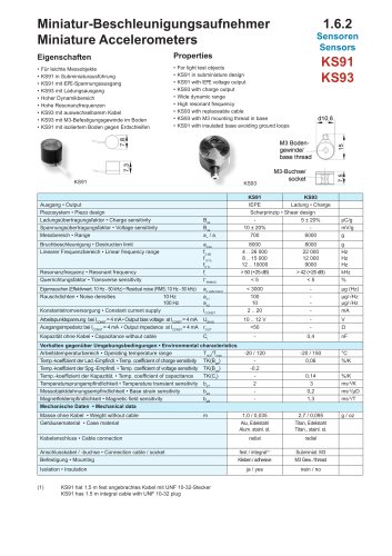 Miniature Accelerometers