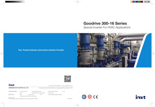 INVT GD300-16 Series Low&Medium Voltage Inverter Product Manual