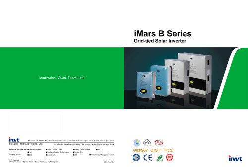 INVT iMars B Series Grid Tie Solar Inverter