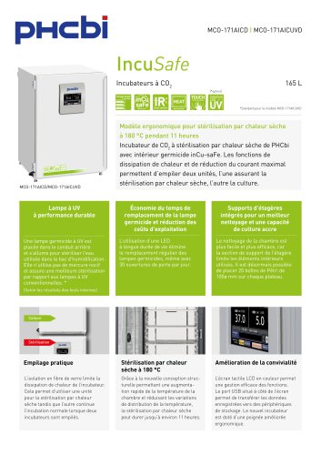 MCO-171AICD-PE - MCO-171AICUVD - Incubateur à CO₂